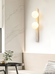 Vertical Travertine Wall Sconce-DWHOME