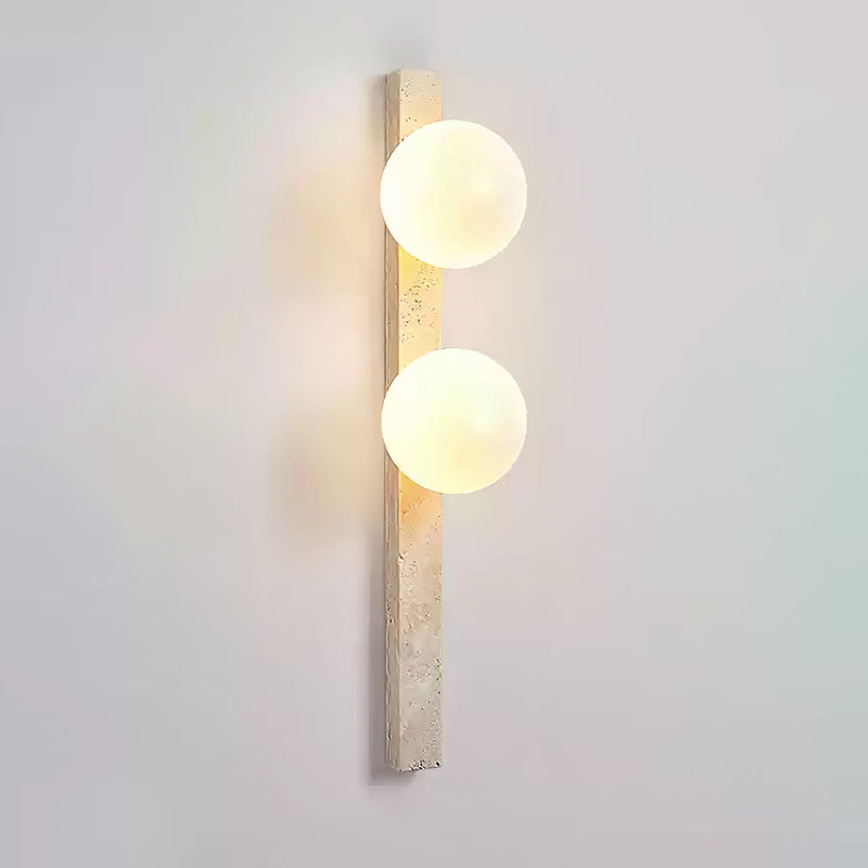 Vertical Travertine Wall Sconce-DWHOME