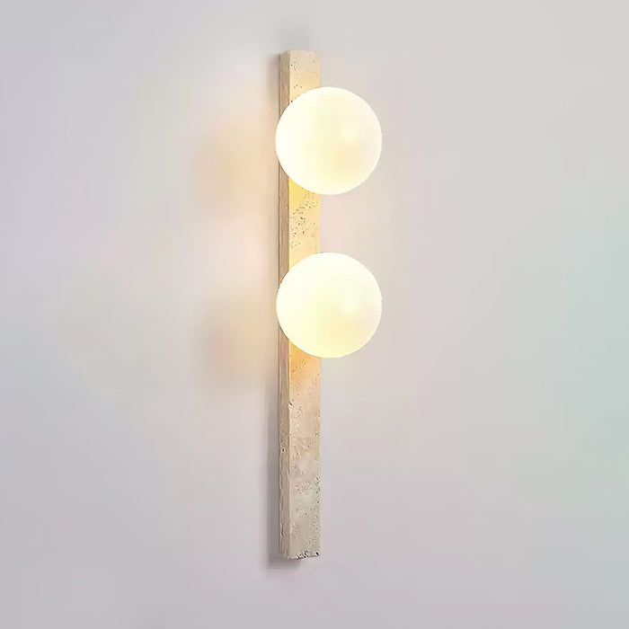 Vertical Travertine Wall Sconce-DWHOME