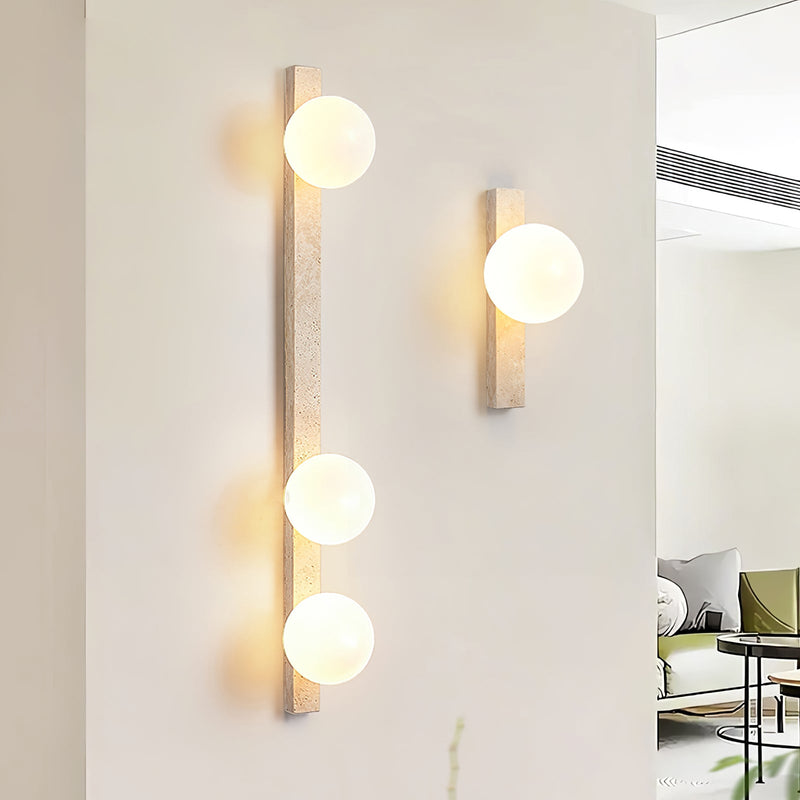 Vertical Travertine Wall Sconce-DWHOME