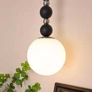 Vertical Walnut Balls Pendant Lamp-DWHOME