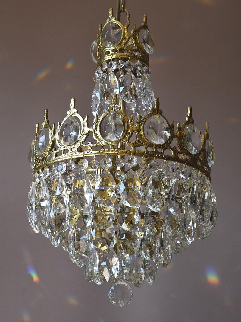 Vintage Crystal Chandelier-DWHOME