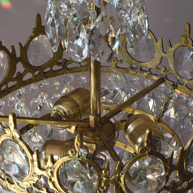 Vintage Crystal Chandelier-DWHOME