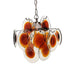 Vintage Murano Orange Brown Chandelier-DWHOME