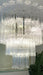 Vintage Murano Transparent Glass Chandelier-DWHOME