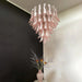 Vintage Pink Murano Glass Petals Chandelier-DWHOME
