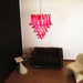 Vintage Red Murano Petals Chandelier-DWHOME