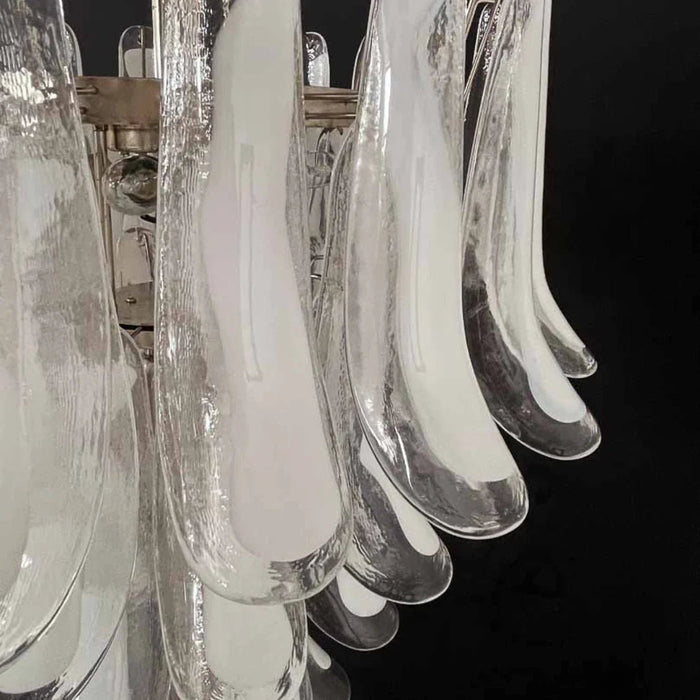 Vintage Transparent Murano Petals Chandelier-DWHOME