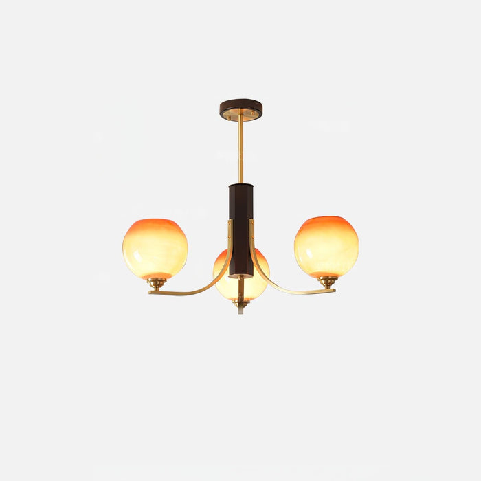 Vintage Caramel Globe Chandelier-DWHOME