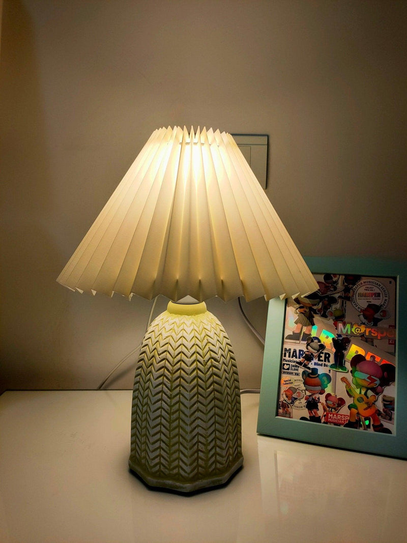 Lampe de table plissée vintage - DWHOME