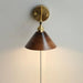 Vintage Wood Plug-in Wall Lamp-DWHOME
