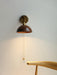 Vintage Wood Plug-in Wall Lamp-DWHOME