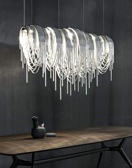 Length Chains Chandelier.