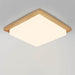 WALBRIDGE Wooden Square Ceiling Lamp.