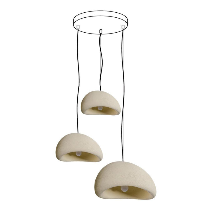 Khmara Rough Combination Chandelier B - DWHOME