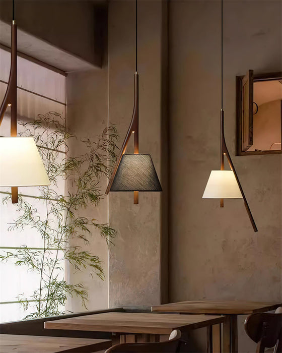 Nanzhi Wood Pendant Lamp-DWHOME