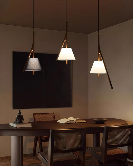 Nanzhi Wood Pendant Lamp-DWHOME