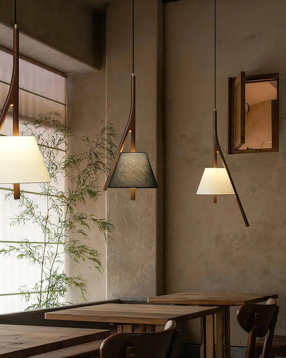 Nanzhi Wood Pendant Lamp-DWHOME