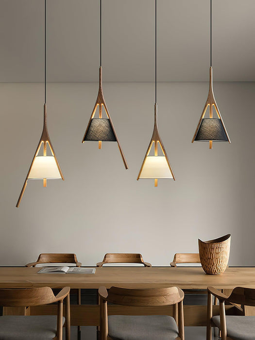Nanzhi Wood Pendant Lamp-DWHOME