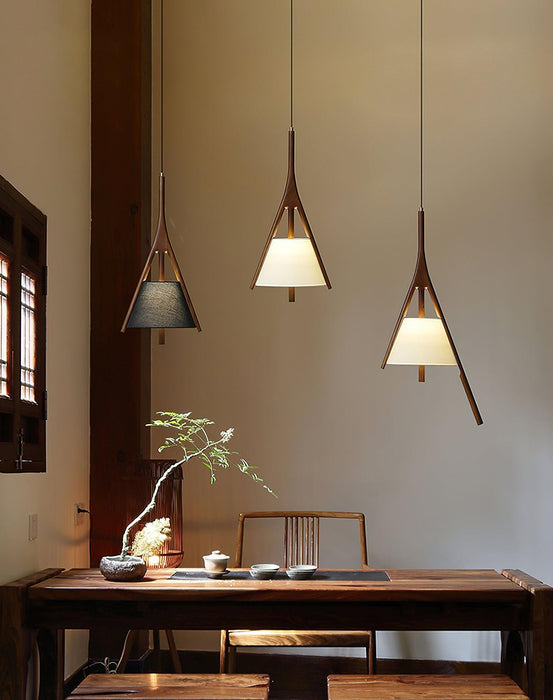Nanzhi Wood Pendant Lamp-DWHOME