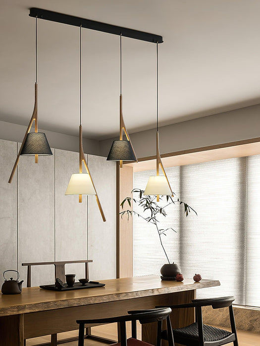 Nanzhi Wood Pendant Lamp-DWHOME