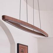 Walnut Arc Linear Pendant Lamp-DWHOME