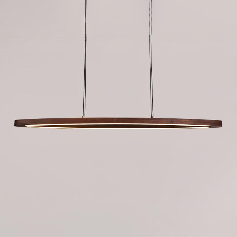 Walnut Arc Linear Pendant Lamp-DWHOME