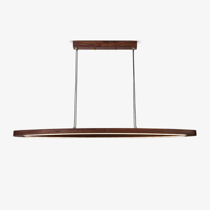 Walnut Arc Linear Pendant Lamp-DWHOME