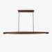 Walnut Arc Linear Pendant Lamp.