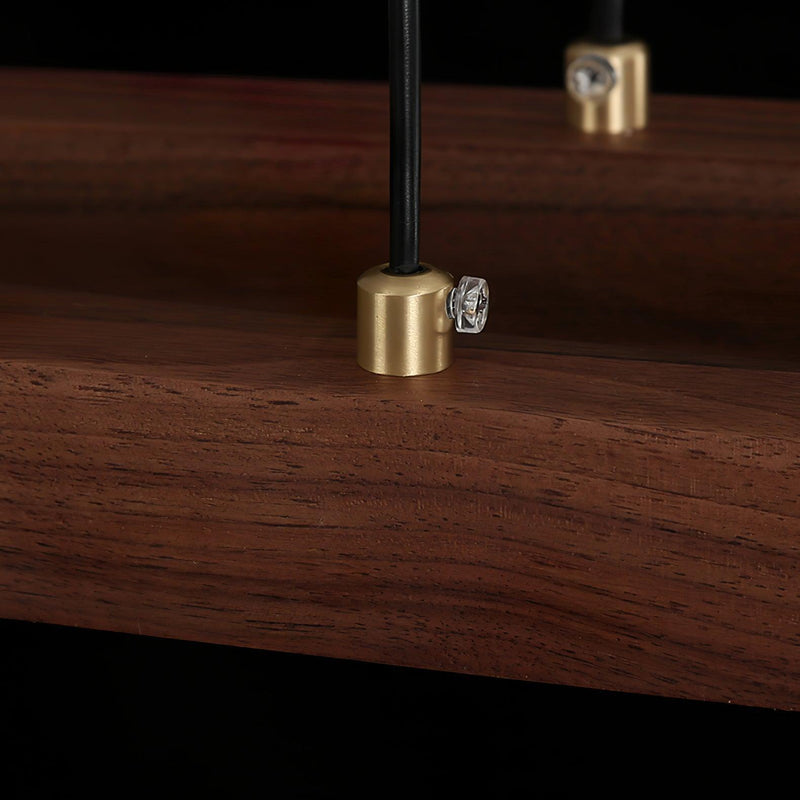 Walnut Arc Linear Pendant Lamp-DWHOME