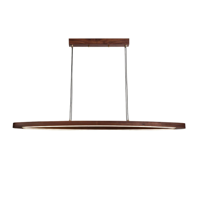Walnut Arc Linear Pendant Lamp-DWHOME