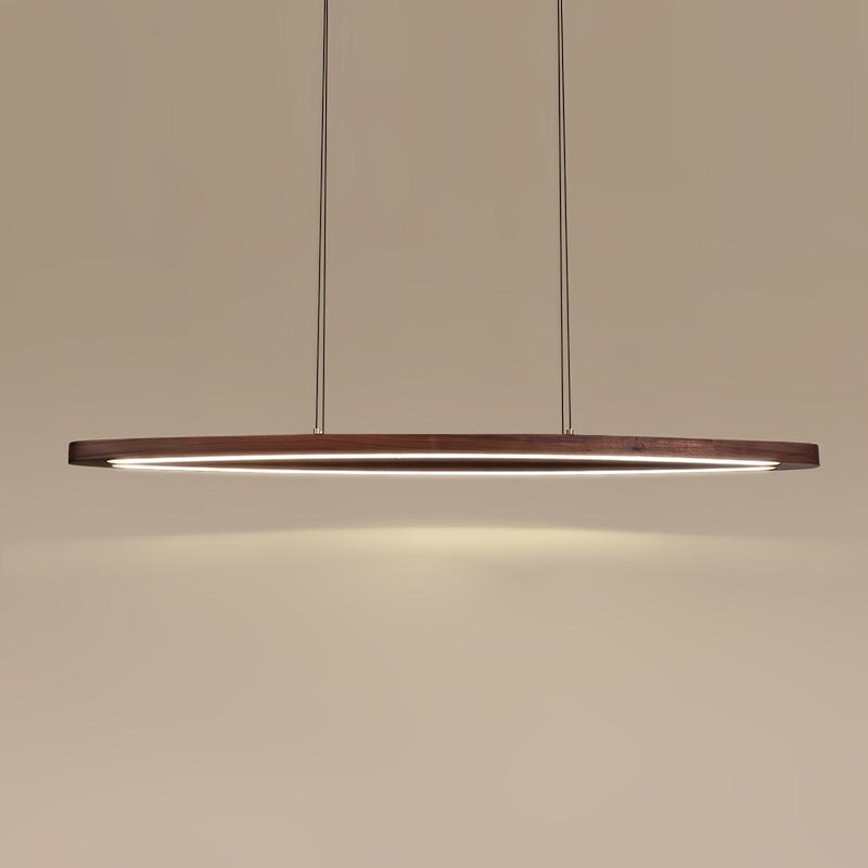 Walnut Arc Linear Pendant Lamp-DWHOME