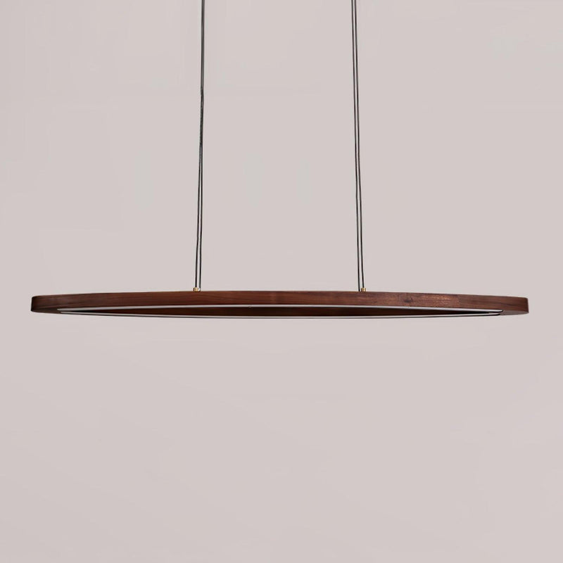 Walnut Arc Linear Pendant Lamp-DWHOME