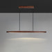 Walnut Arc Linear Pendant Lamp - Vakkerlight