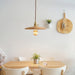 Walnut Conical Pendant Light-DWHOME