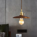 Walnut Conical Pendant Light-DWHOME