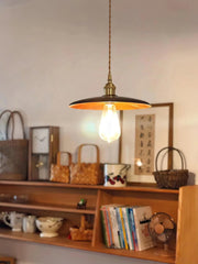 Walnut Conical Pendant Light-DWHOME