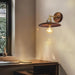 Walnut Flared Wall Light-DWHOME