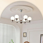 Walnut Glass Ball Chandelier-DWHOME