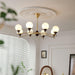 Walnut Glass Ball Chandelier - DWHOME