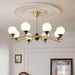 Walnut Glass Ball Chandelier - DWHOME