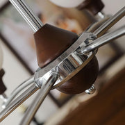 Walnut Glass Ball Chandelier-DWHOME