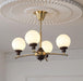 Walnut Glass Ball Chandelier - DWHOME