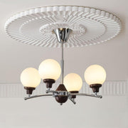 Walnut Glass Ball Chandelier-DWHOME
