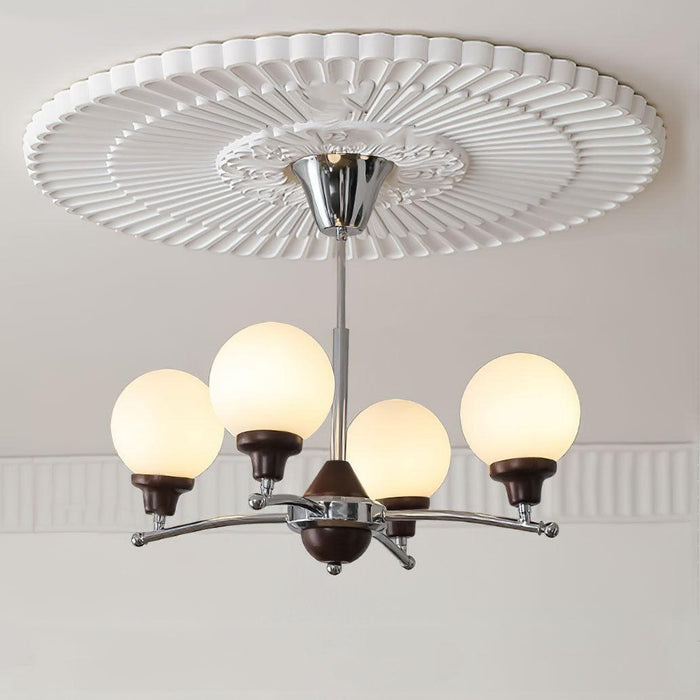 Walnut Glass Ball Chandelier - DWHOME