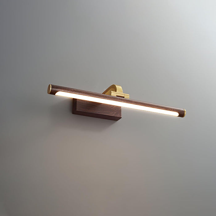 Walnut Color Linear LED Wall Light - DWHOME