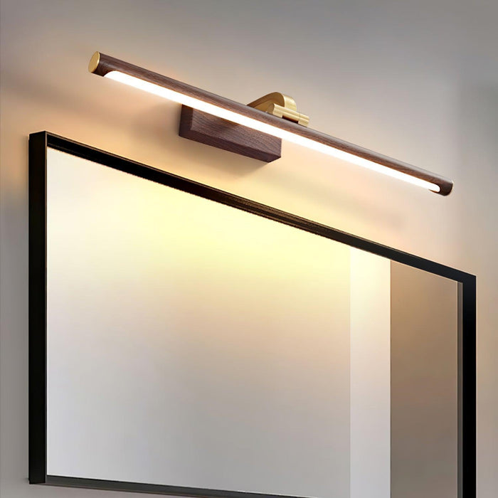 Walnut Color Linear LED Wall Light - DWHOME