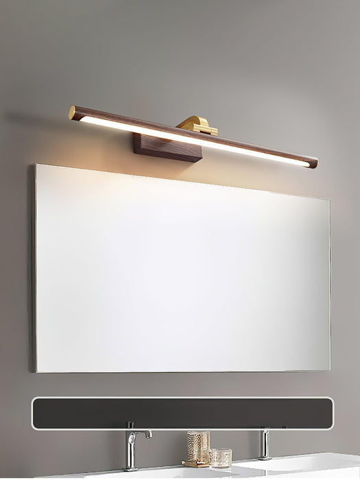 Walnut Color Linear LED Wall Light - DWHOME