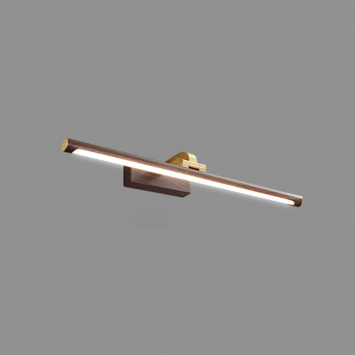 Walnut Color Linear LED Wall Light - Vakkerlight