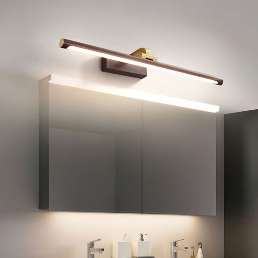 Walnut Color Linear LED Wall Light - Vakkerlight